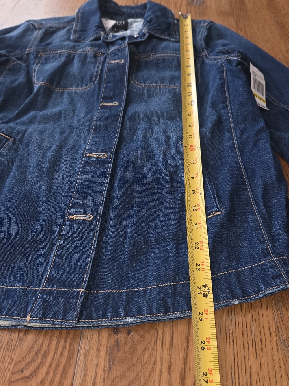 NWT, Curve Appeal Denim Jacket - Blue Jean Jacket Size M. GGCP - Picture 5 of 10
